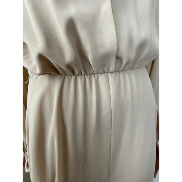 James Daugherty Dress MAXI Gown Vintage Dress Crepe Satin sz S‎ to M Tall - Picture 8 of 9